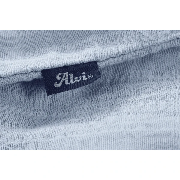 Alvi® Mullschlafsack Uni Blau 7 Alvi® Mullschlafsack Uni Blau - Image 5