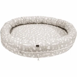 Alvi® Schlummer-Nestchen XL Zootiere Taupe