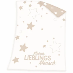 Babybest® Strickdecke Kleiner Lieblingsmensch 75x100 Cm