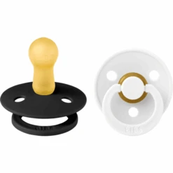 BIBS® Schnuller Colour Black/White 6-18 Monate, 2 Stk.