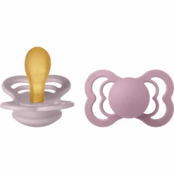 BIBS® Schnuller Supreme Dusky Lilac / Heather Latex 6-36 Monate, 2 Stk.