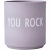 Design Letters Porzellanbecher, Favourite Cups Mit Lasergravur, YOUROCK, Lavendel, 250 Ml