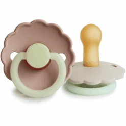 FRIGG Nachtschnuller Daisy Blush Night/Cream 6-18 Monate