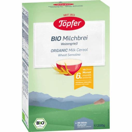 Töpfer Bio Milchbrei Weizengrieß 200 G Nach Dem 6. Monat -Baby Paradise Verkauf toepfer bio milchbrei weizengriess 200 g nach dem 6 monat a294573