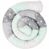 Ullenboom Baby-Bettschlange Mint Grau 300 Cm