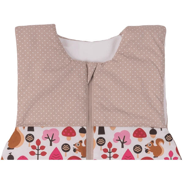 ULLENBOOM Sommer-Schlafsack Mit Füßen Sand Eichhörnchen 4 ULLENBOOM Sommer-Schlafsack Mit Füßen Sand Eichhörnchen - Image 2