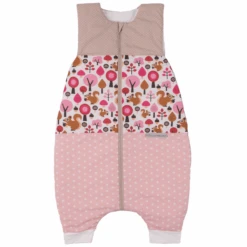 ULLENBOOM Sommer-Schlafsack Mit Füßen Sand Eichhörnchen